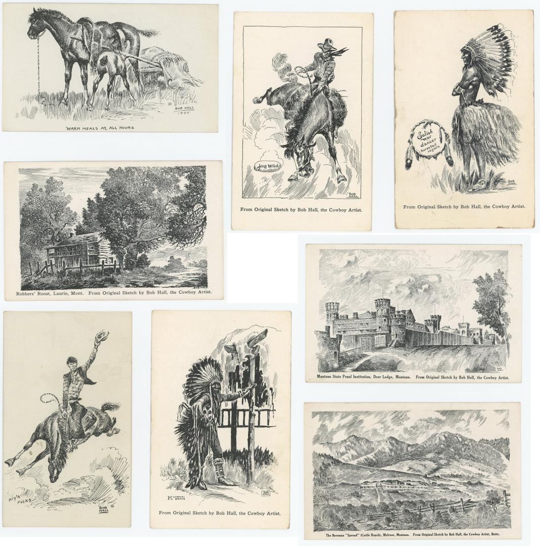 Bob Hall Montana Postcards: Nice grouping