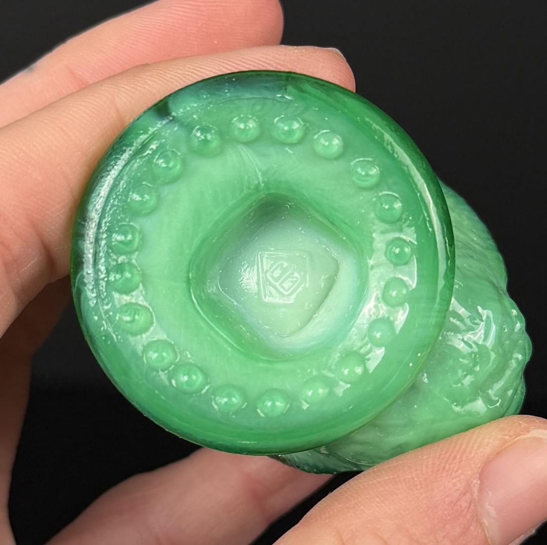 Uranium Glass Toothpick Holders - 5