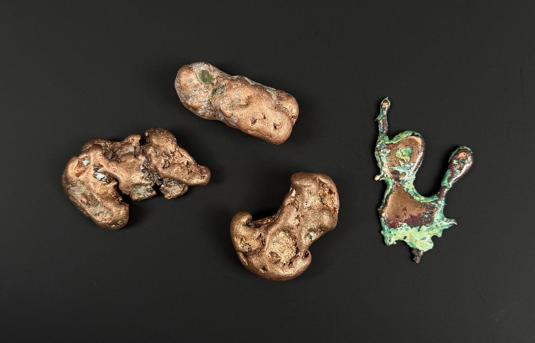Michigan Native Float Copper Specimens: 251 grams.