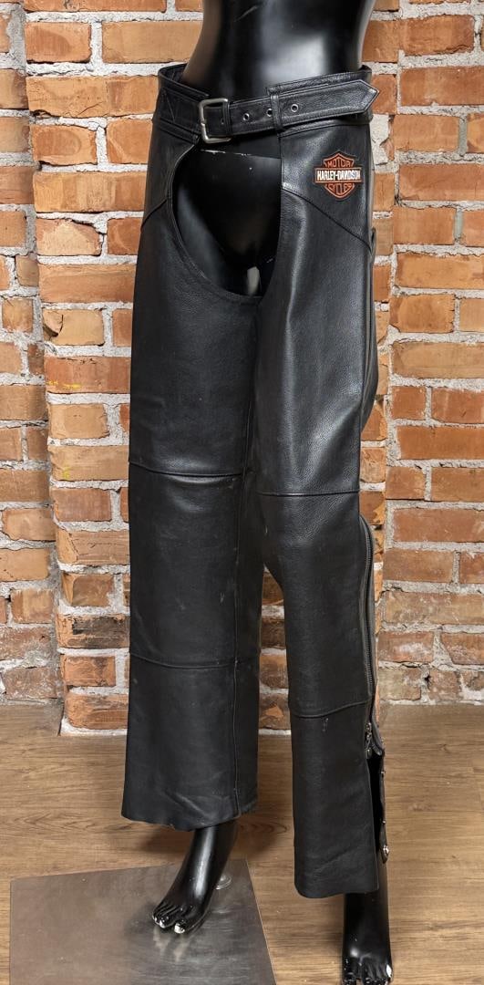 Harley Davidson Leather Motorcycle Chaps - 2