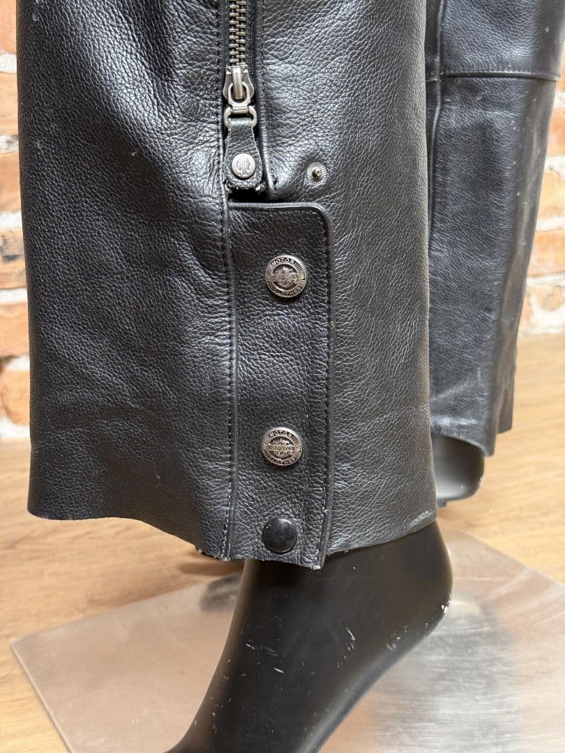 Harley Davidson Leather Motorcycle Chaps - 4