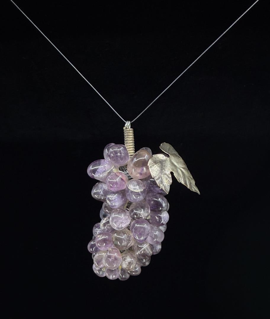 Amethyst Grape Pendant - 2