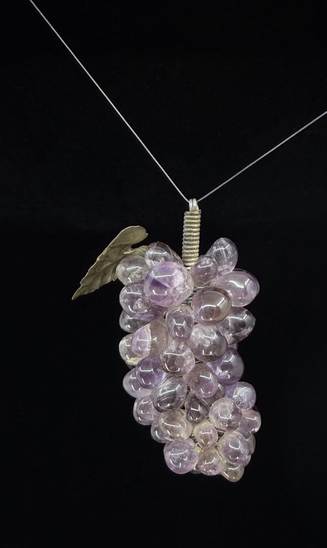 Amethyst Grape Pendant - 3