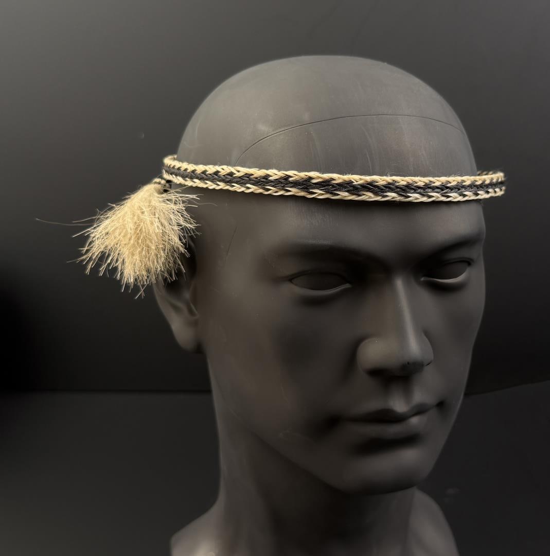 Deer Lodge Prison Horsehair Hat Band: 6 1/4" diameter.