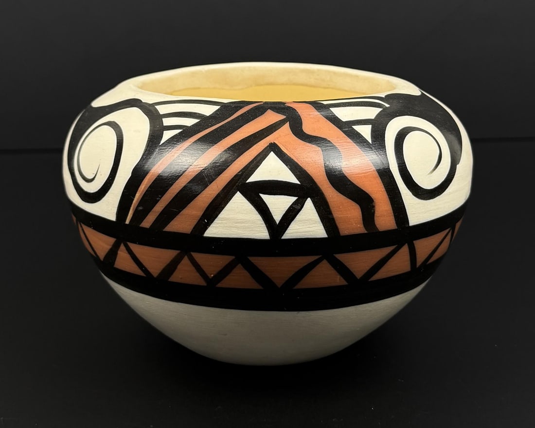 Betty Sally Southwest Indian Pot: 6 1/2" diameter, 4 1/4" tall.