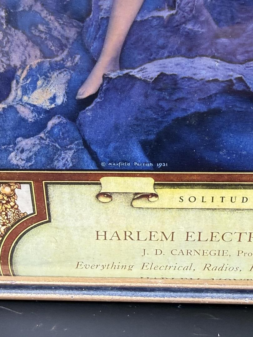 Solitude Maxfield Parrish Calendar Top - 2