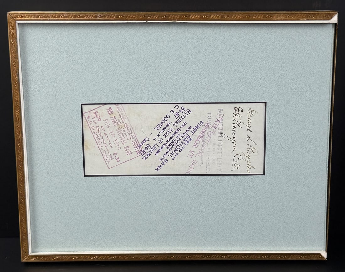 George Ruggles Maxfield Parrish Signed Check - 3