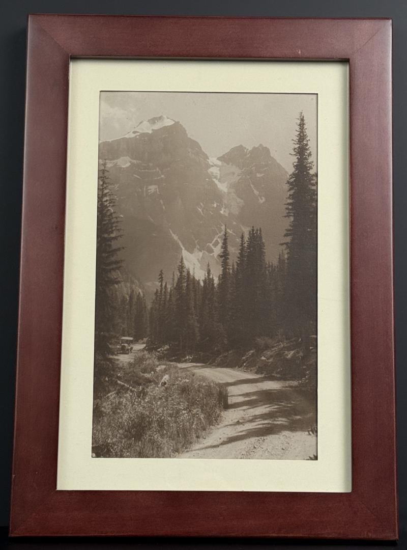 Moraine Lake Banff Canada Photo: 10" by 14" framed.