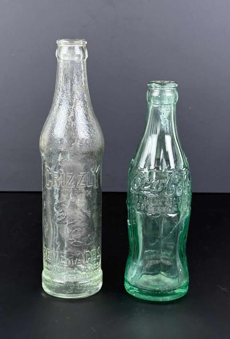 Grizzly Coca Cola Montana Soda Bottles: Decent examples.