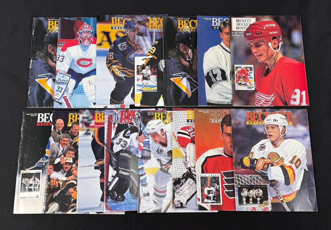 Collection of Beckett Hockey Magazines: Nice grouping