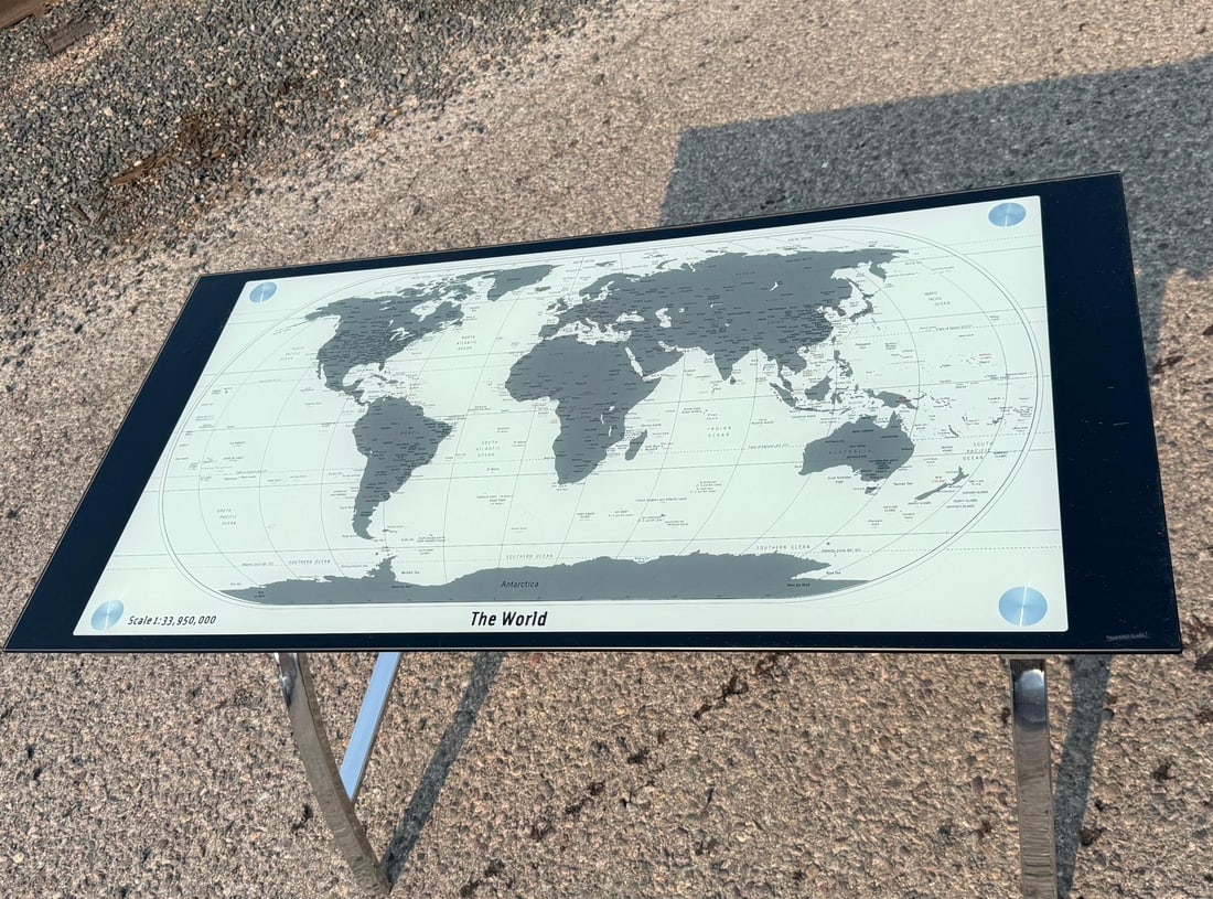 Powell World Map Computer Desk - 2