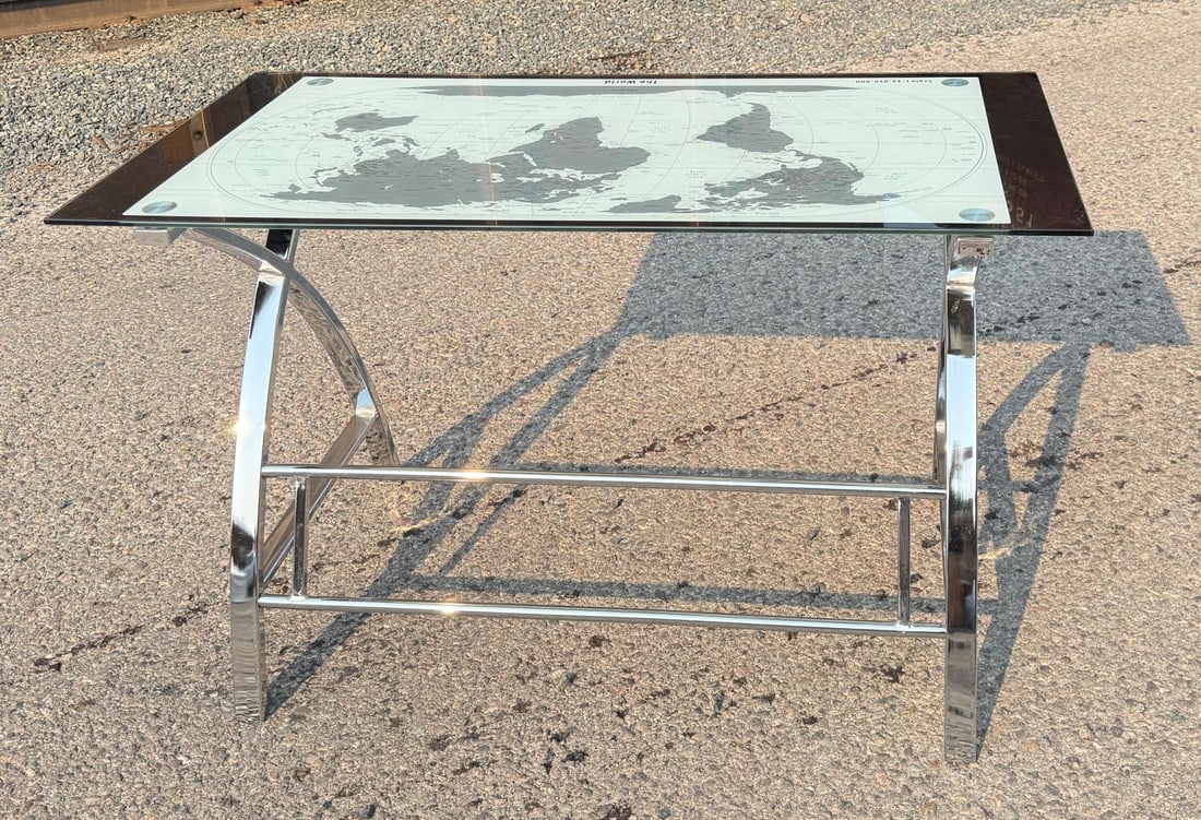 Powell World Map Computer Desk - 7