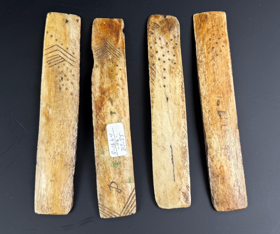Native American Indian Bone Game Pieces - 2