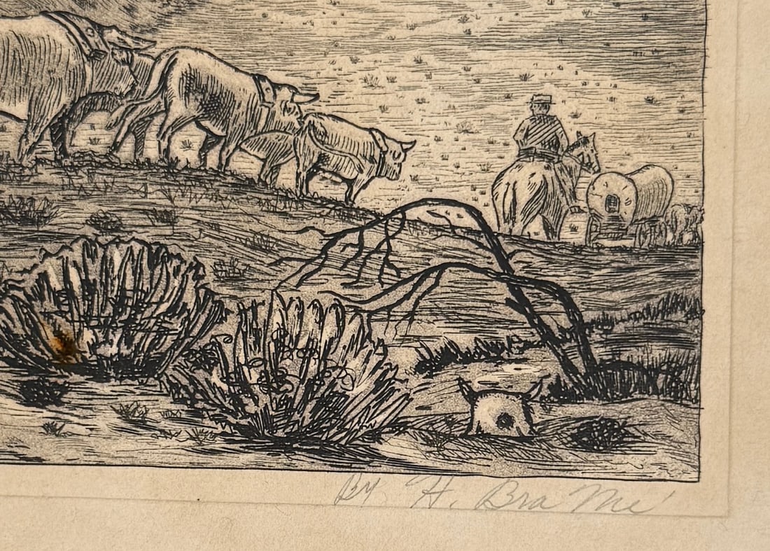California Trail Etching - 2