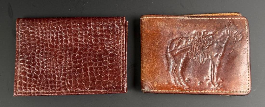 Vintage Leather Cowboy Wallets: Nice grouping