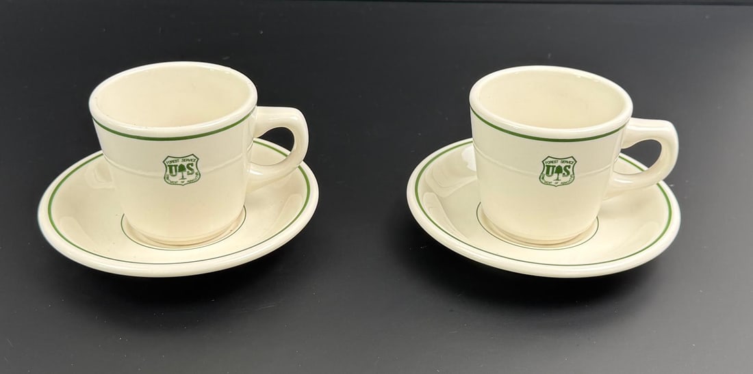 USFS US Forest Service Dining China Coffee Cups: Nice grouping