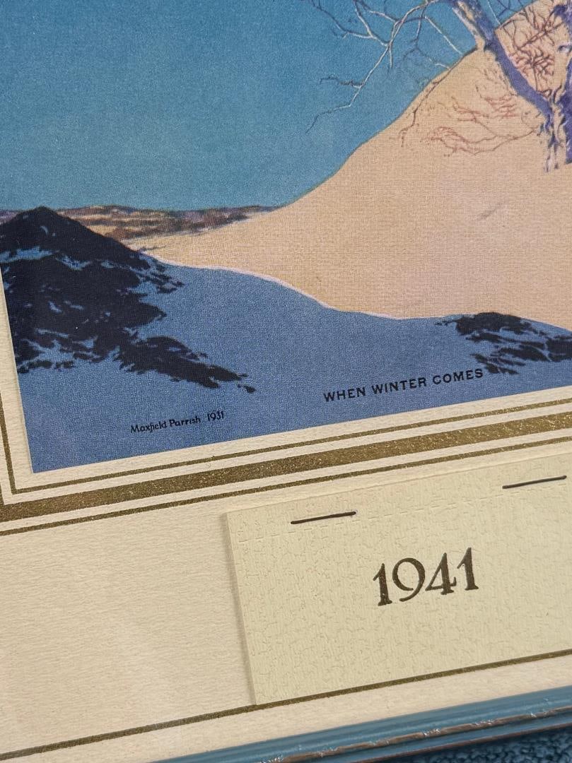 Maxfield Parrish When Winter Comes Calendar - 2