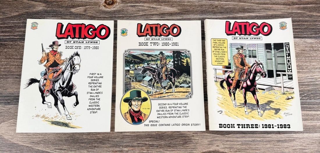 Latigo Western Comic Strip Series: published by Cottonwood Graphics in 1991