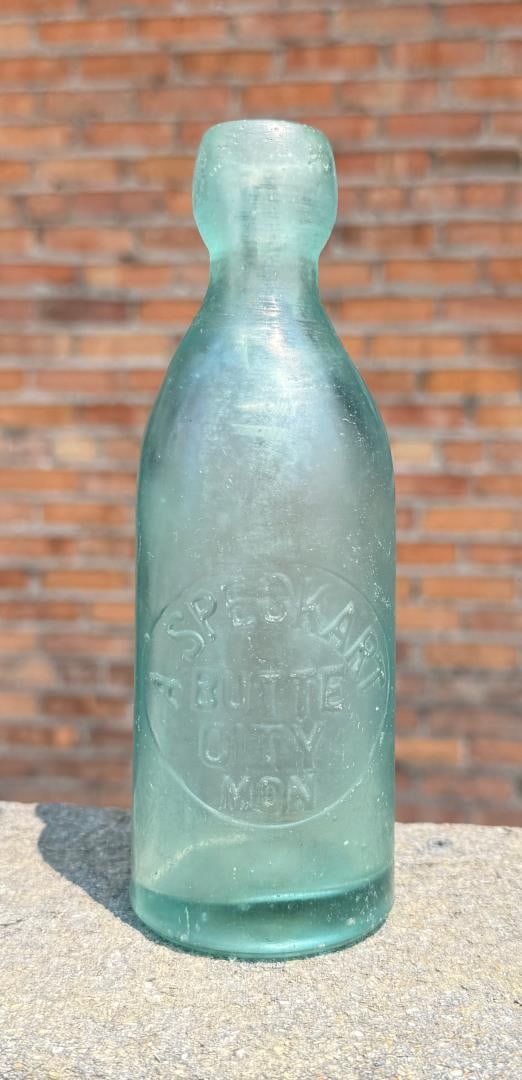 Speckart Butte Montana Squat Soda Bottle: Montana Territory.