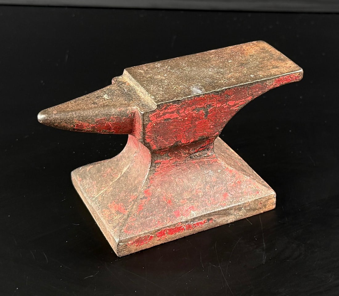Miniature Jewelers Desk Anvil: 5 1/2" by 2 7/8" by 2 7/8".