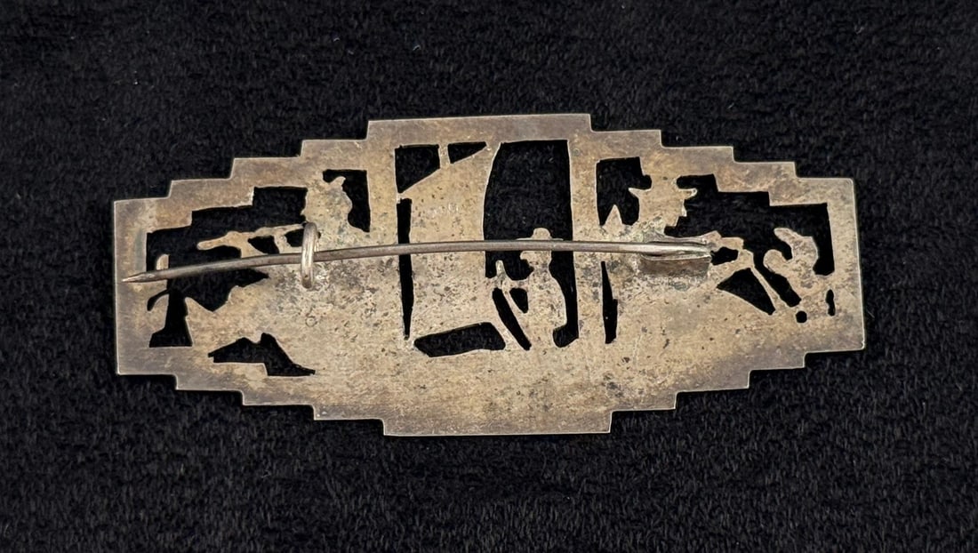 Peruvian Sterling Silver Brooch - 2