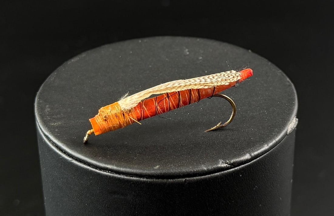 Jack Boehme Missoula Montana Fishing Fly: Nice rare fly. Tied by Jack Boehme in Missoula Montana.