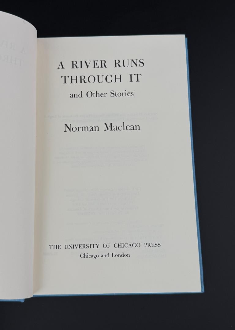 A River Runs Through It True First Edition - 3