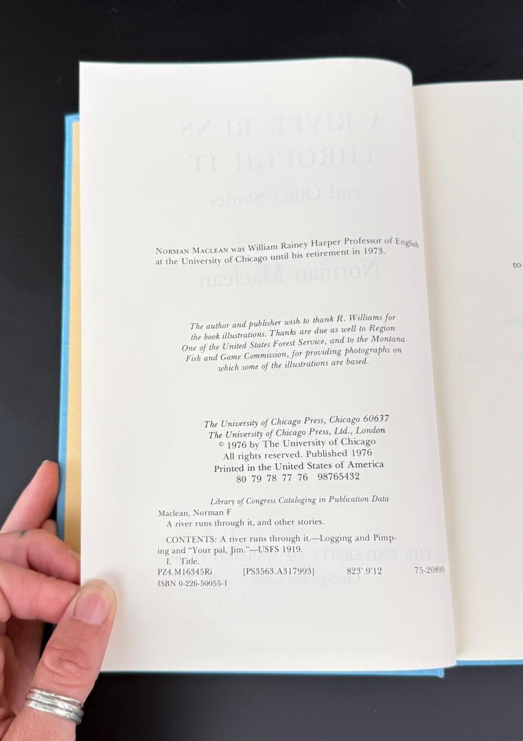 A River Runs Through It True First Edition - 4