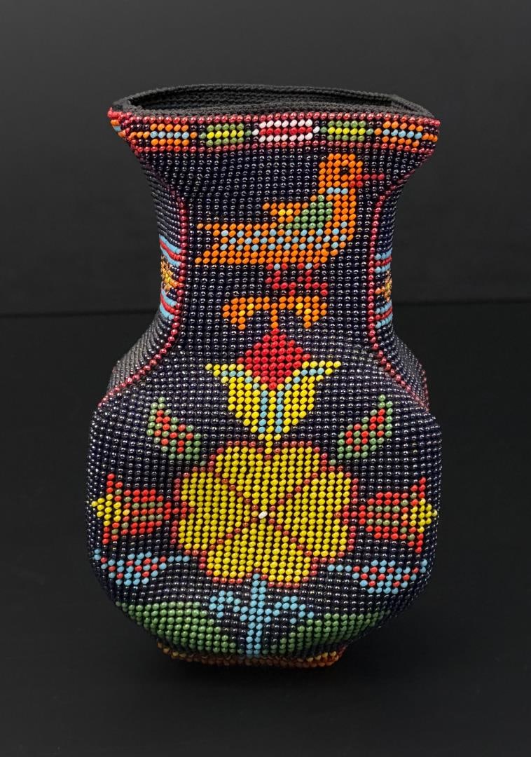 Beaded Vase - 3