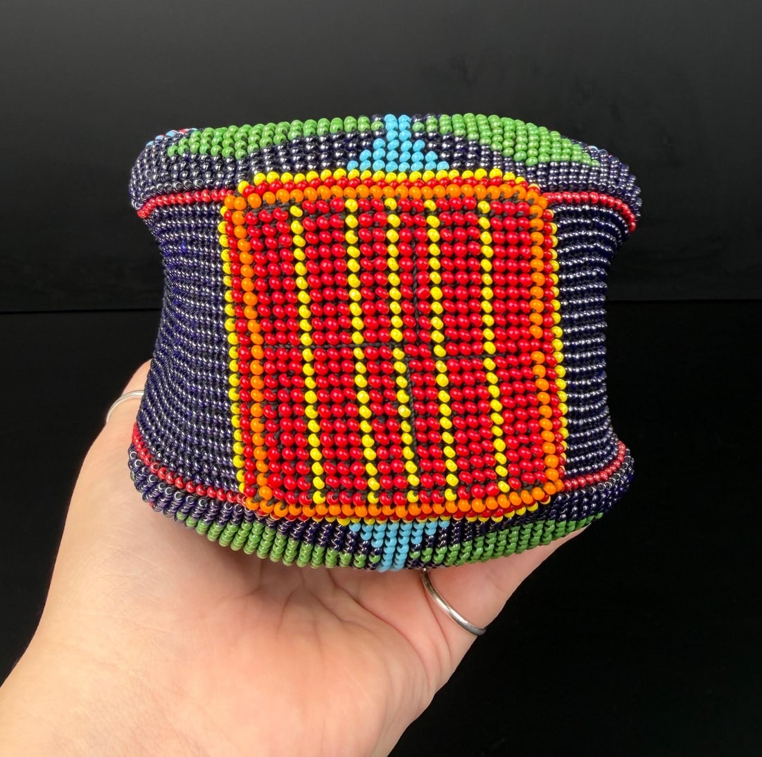 Beaded Vase - 5