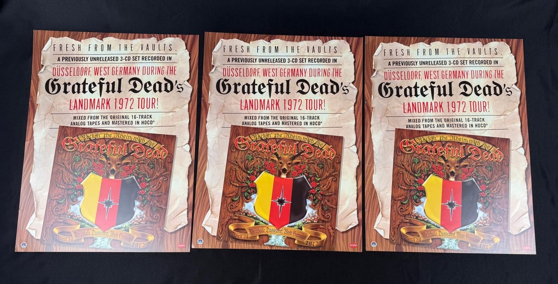 1972 Grateful Dead Landmark Tour Posters: 18" by 24". Nice grouping