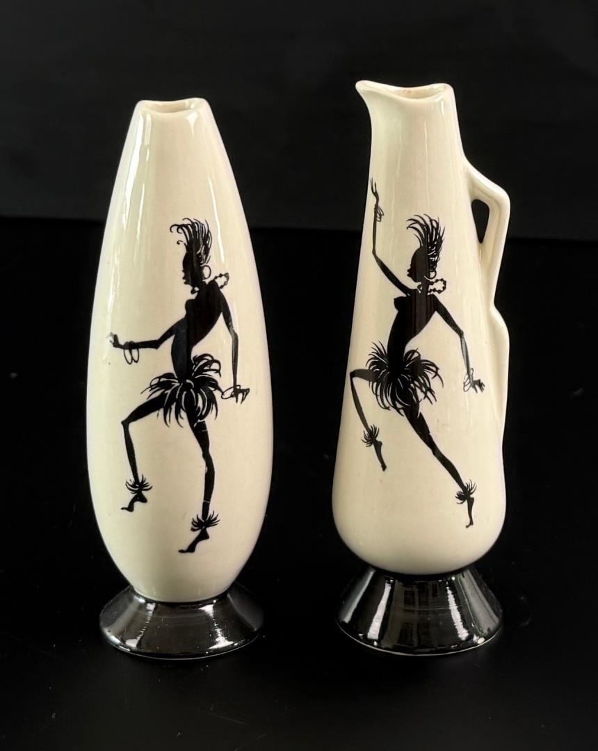 Wade Zamba Bud Vase and Jug: Largest is 4 1/2" tall.