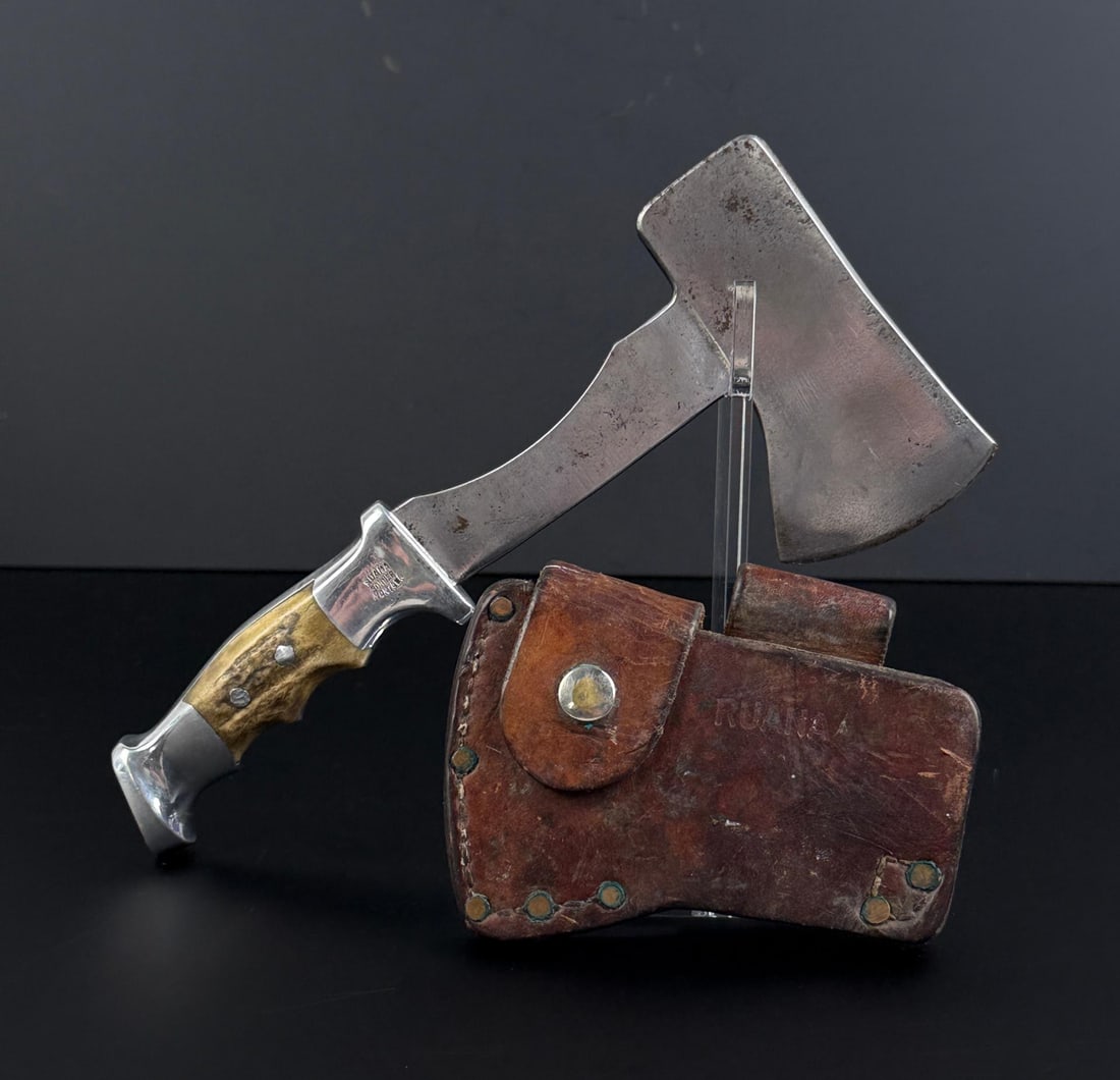 Ruana Bonner Montana 22H Camp Hatchet: 10 1/4" long. Some pitting