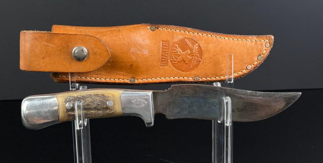 RH Rudy Ruana Bonner Montana Knife 27AC: 9 5/8" long. M Stamped.