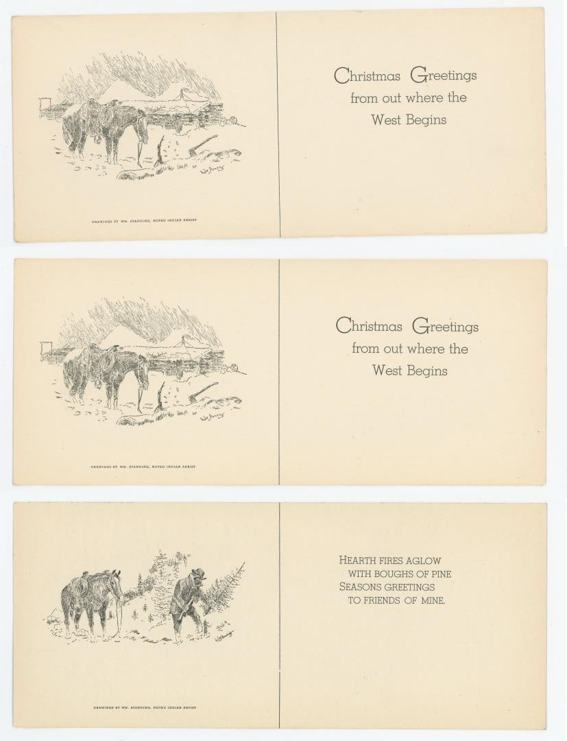 William Standing Montana Artist Christmas Cards: Nice grouping.