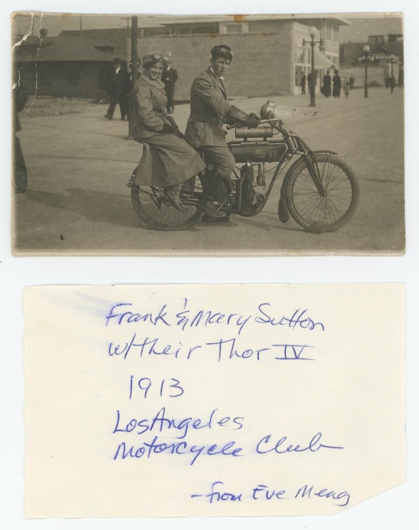 Los Angeles California Thor IV Motorcycle Postcard (1 of 3)