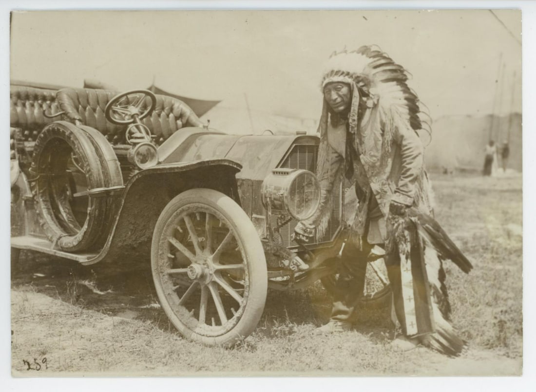 Oglala Lakota Chief Iron Tail Photo: 5" by 7". Iron Tail was an Oglala Lakota Chief and a star performer with Buffalo Bill's Wild West. Iron Tail was one of the most famous Native American celebrities of the late 19th and early 20th cent