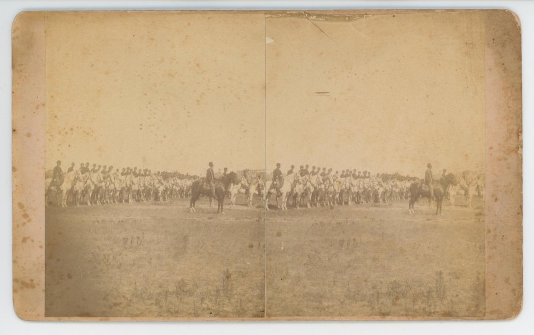 W.R. Cross Dakota Territory Cavalry Stereoview (1 of 3)