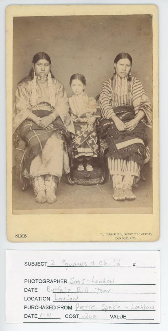 Buffalo Bills Wild West Show Indian Cabinet Photo: Photographer is Sims of London.