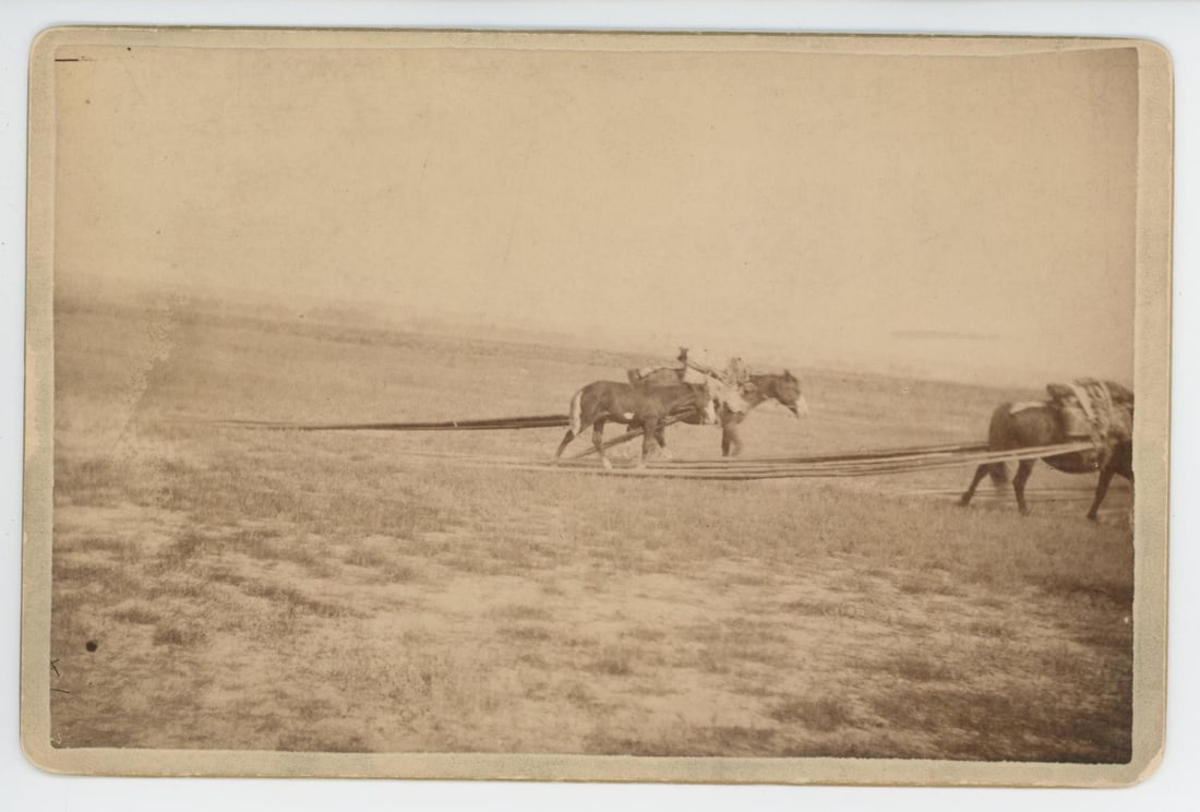 O.S. Goff Fort Custer Montana Photo: 4 1/4" by 6 1/2".