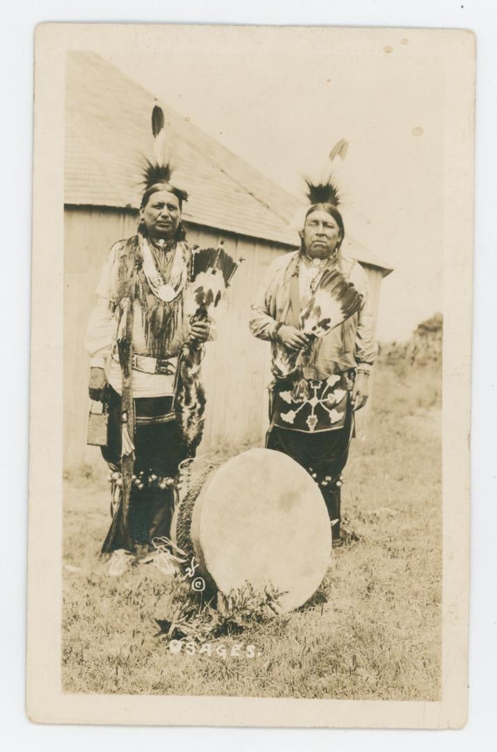 Dillon Oklahoma Osage Indians RPPC Postcard: Photographer is Vince Dillon of Dillon Oklahoma.