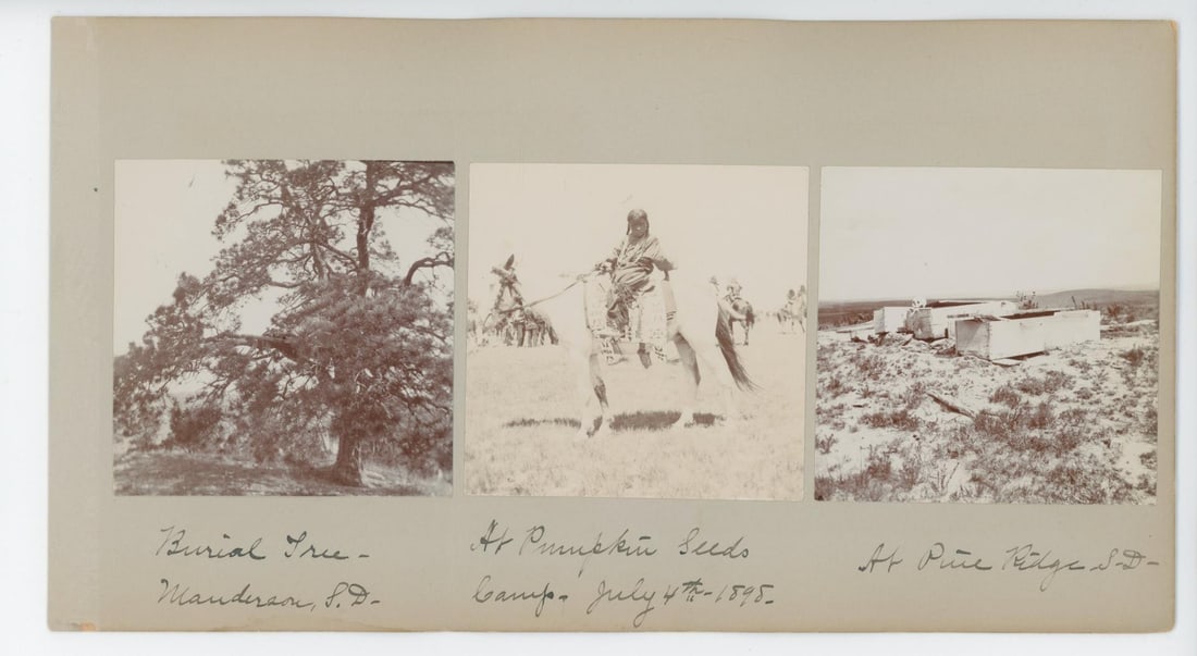 Pine Ridge Sioux Indian Photo: 6" by 11"