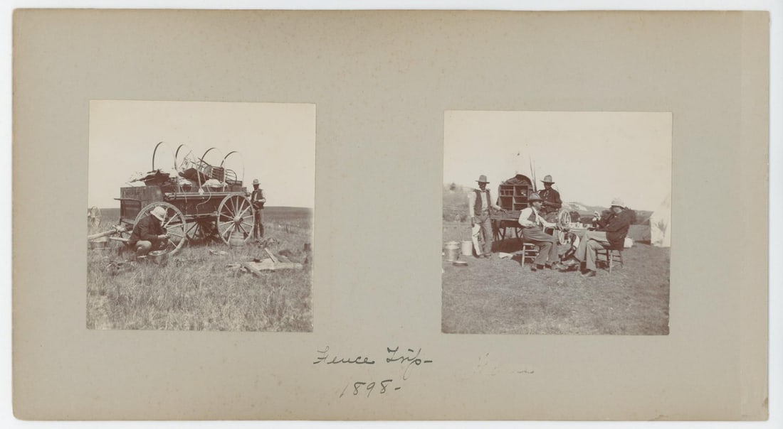 Pine Ridge Sioux Indian Agency Fencing Photo: 6" by 11"