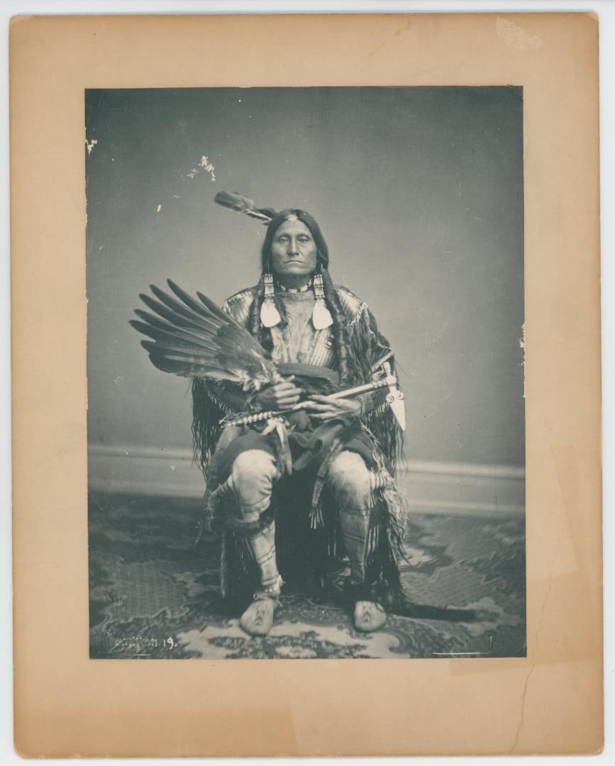 Antonio Zeno Shindler Flying Pipe Indian Photo (1 of 3)