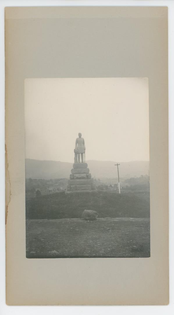 John Logan Statue Fort Meade Dakota Photo: Dakota Territory. 6" by 11".
