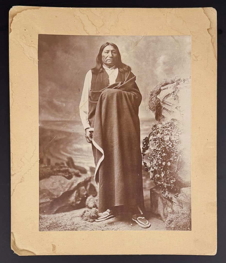 John A. Anderson Chief Spotted Tail: 10" by 12". Spotted Tail was a Sichangu Lakota tribal chief. Famed as a great warrior since his youth, warring on Ute, Pawnee and Absaroke ('Crow'), and having taken a leading part in the Grattan Mass