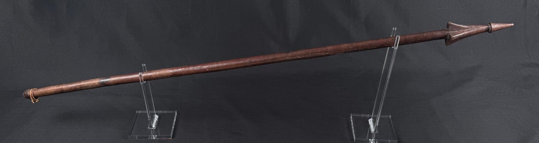 19th Cen Solomon Islands Malaita Alafolo War Club: 43 1/2" long.