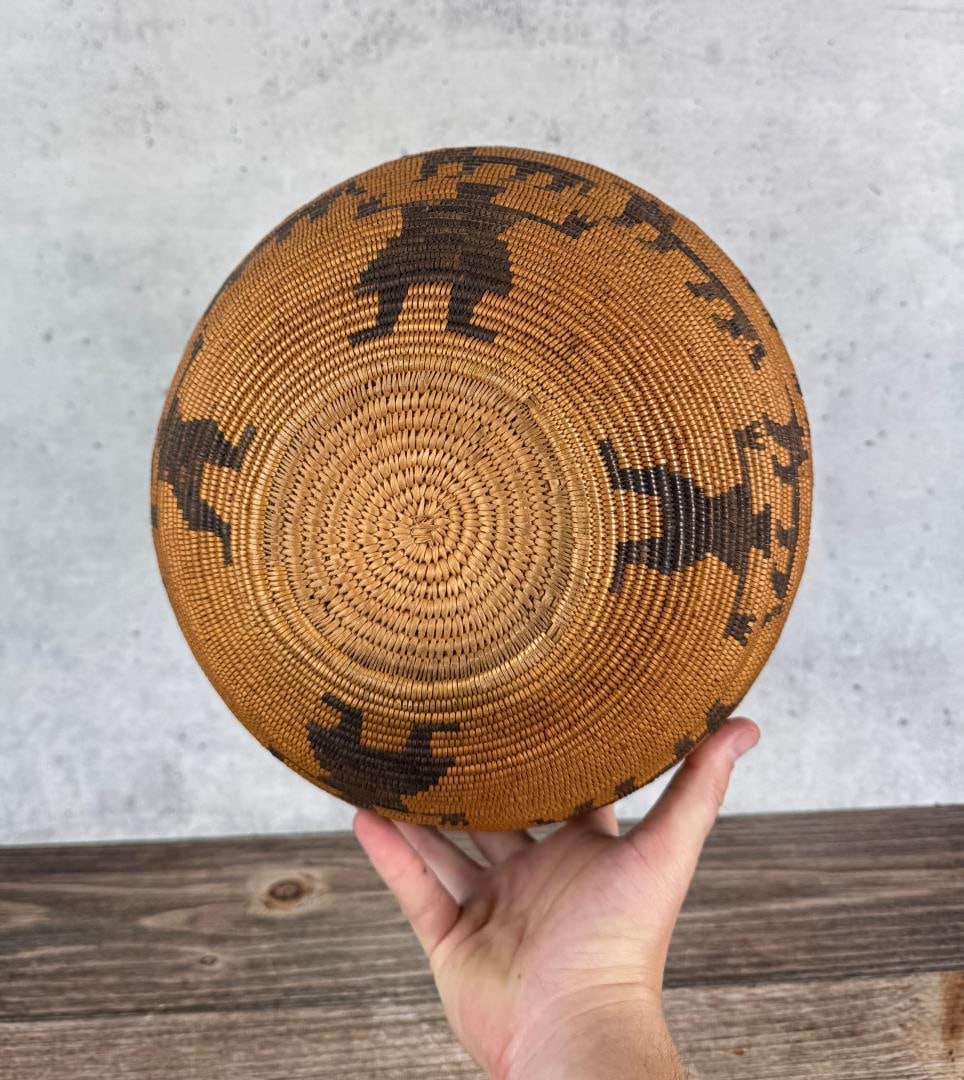 Apache Figural Native American Olla Indian Basket - 7
