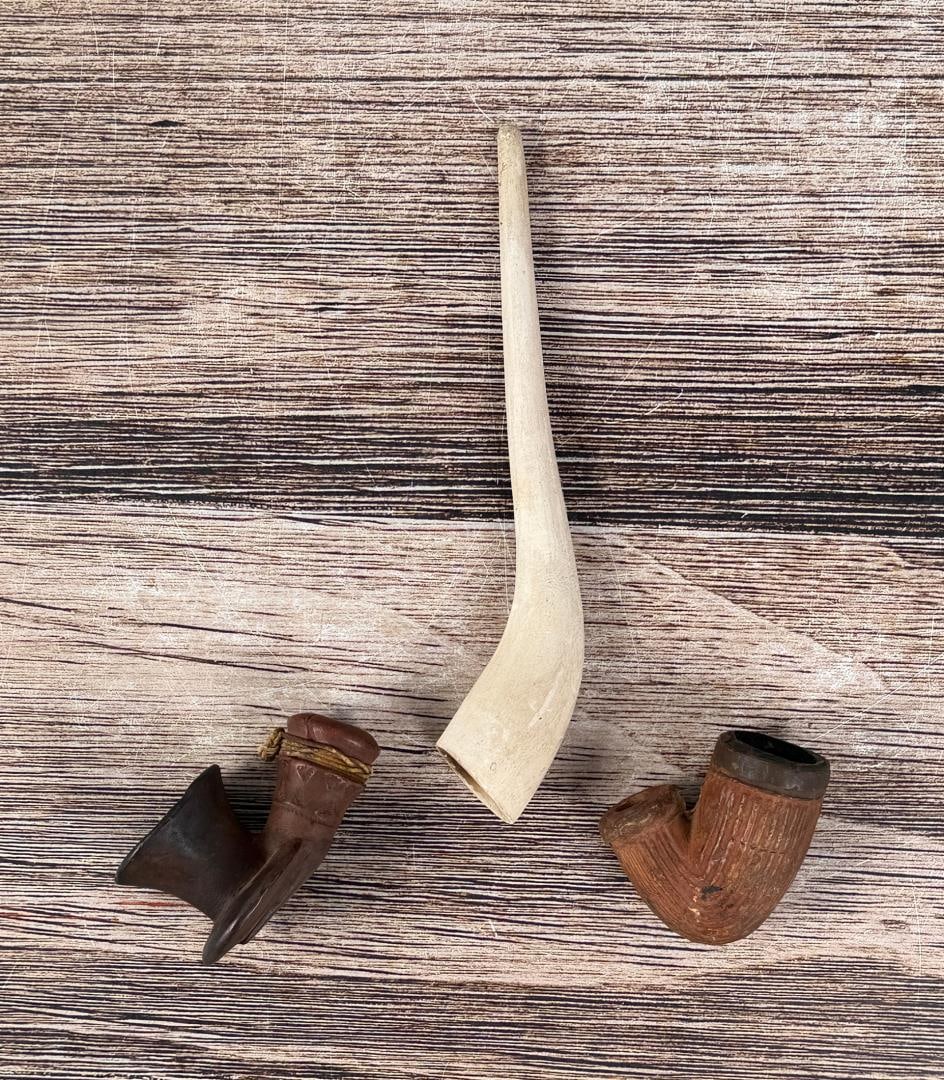 Revolutionary War Era Clay Pipes: Nice grouping