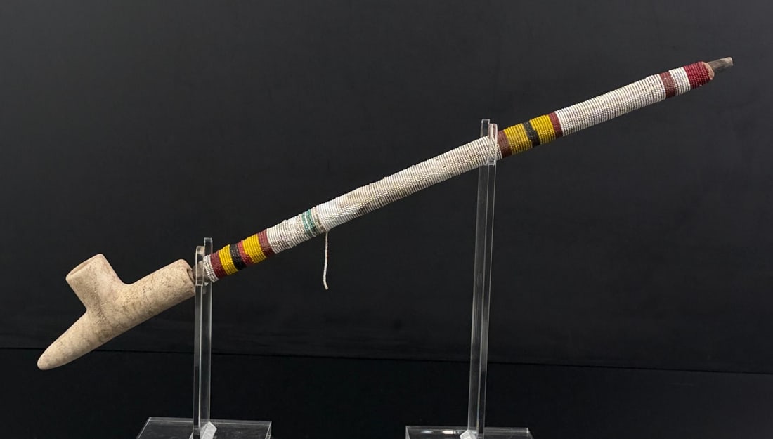 Native American Indian Beaded Peace Pipe (1 of 7)